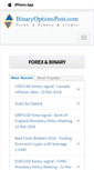 Mobile Screenshot of binaryoptionspost.com